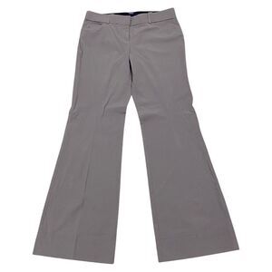 TALL GIRL! LAUNDRY by Shelli Segal Taupe Gray Mid-rise Flare Pants Trousers Sz 8